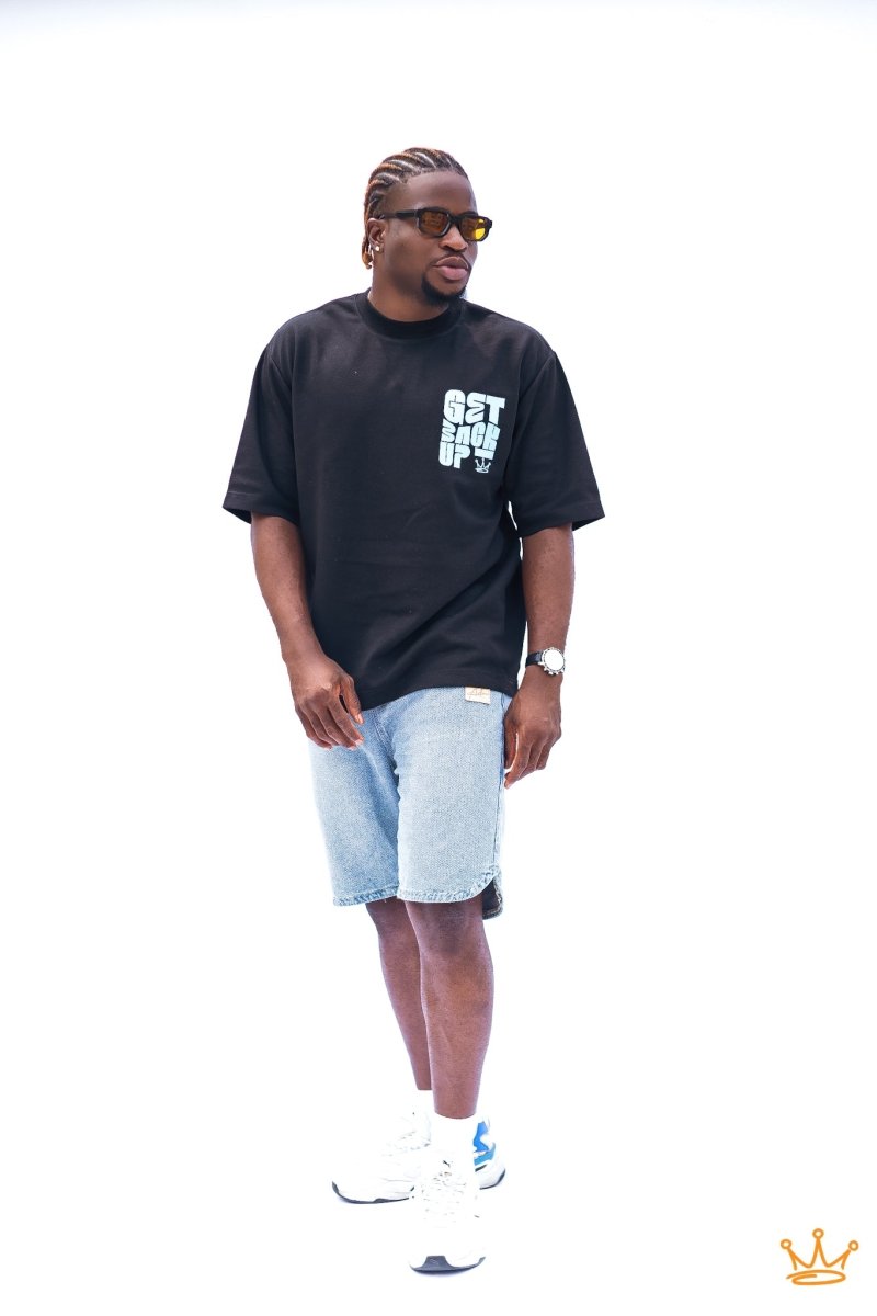 Unisex Get Back Up T-Shirt (Black) - PhocusByTimmy - PhocusByTimmy