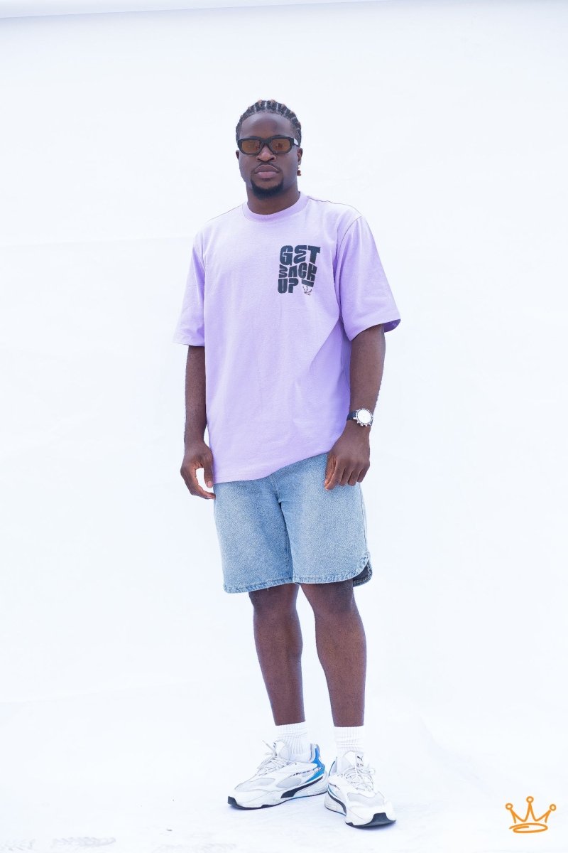 Unisex Get Back Up T-Shirt (Lilac) - PhocusByTimmy - PhocusByTimmy