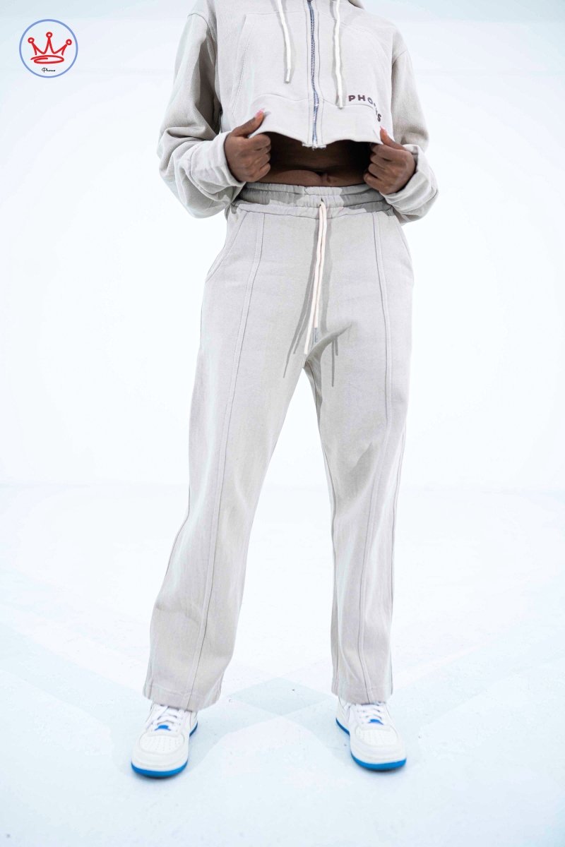 Cropped Zipped Hoodie & Jogger Set - PhocusByTimmy - PhocusByTimmy