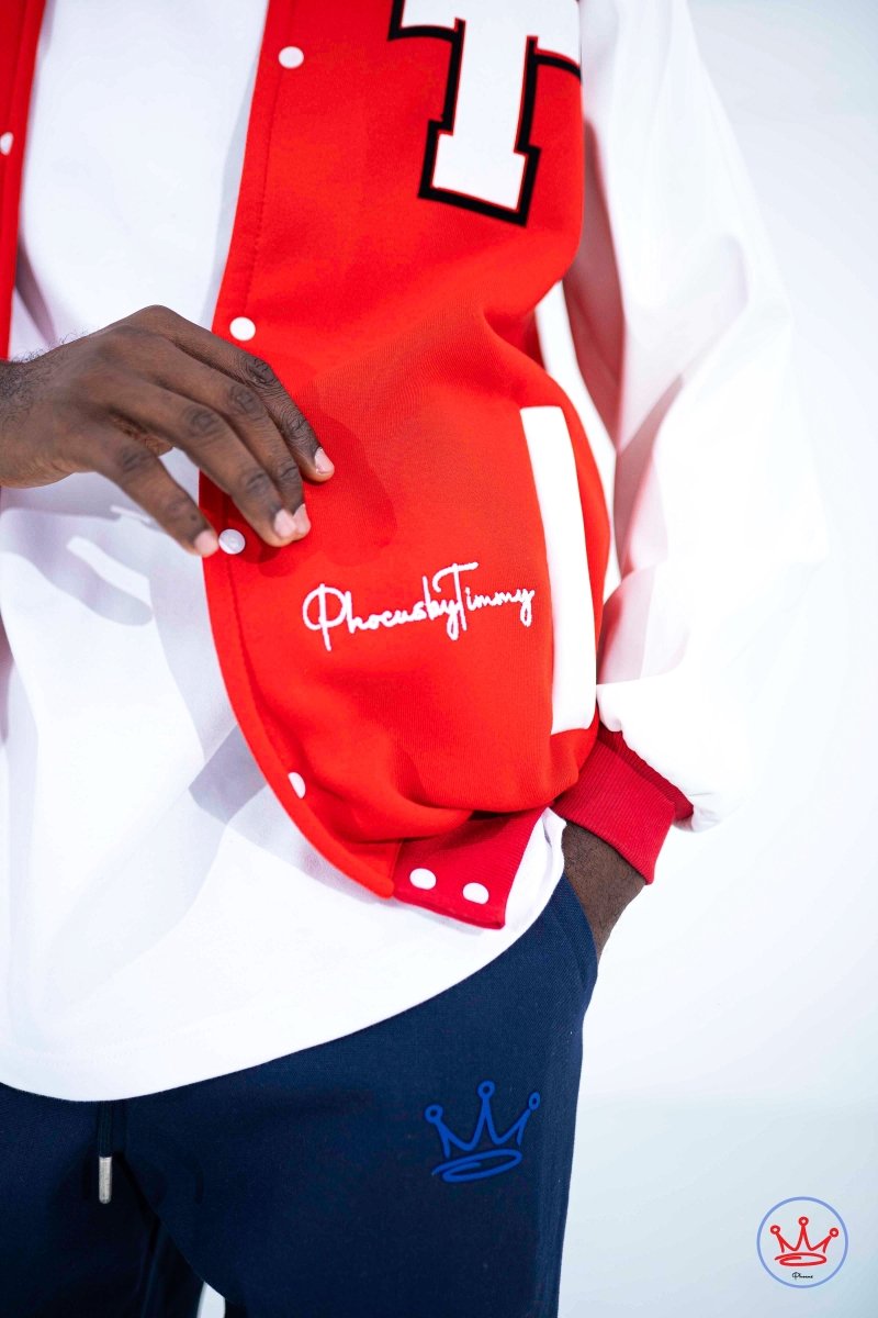 Unisex Leather Sleeve Varsity Jacket - PhocusByTimmy - PhocusByTimmy